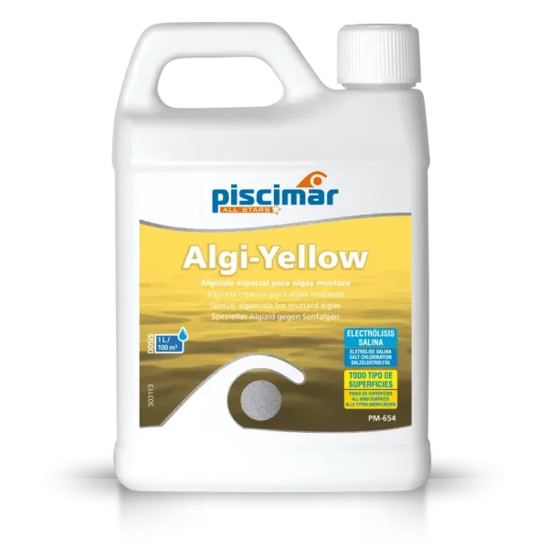 Algi Yellow de Piscimar Produit anti-algue moutarde à Nimes